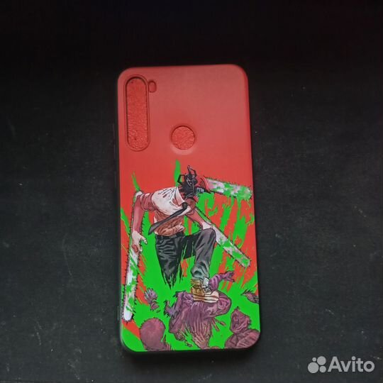 Аниме чехол на Redmi 8 человек бензопила