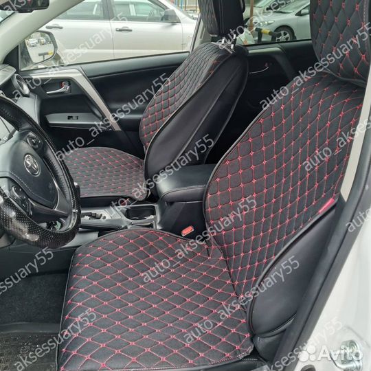 Чехлы на весь салон материал лен