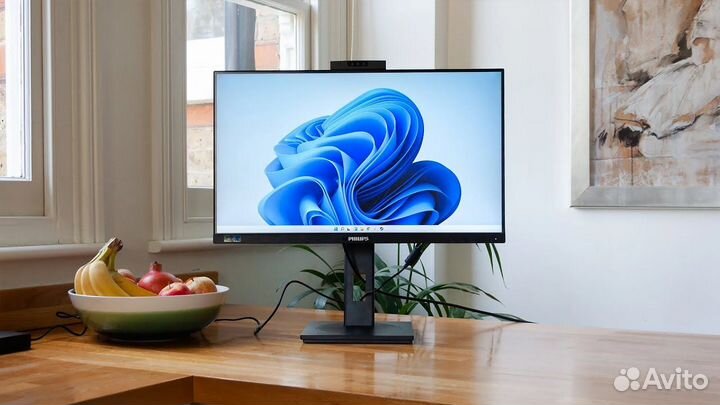 Philips 243B9H webcam, FullHD IPS type-C