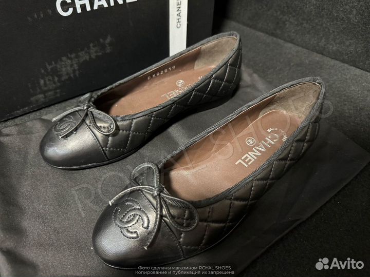 Балетки босоножки женские Chanel