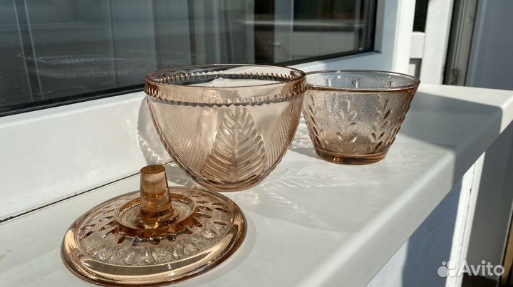 Розетки сахарницы стекло СССР