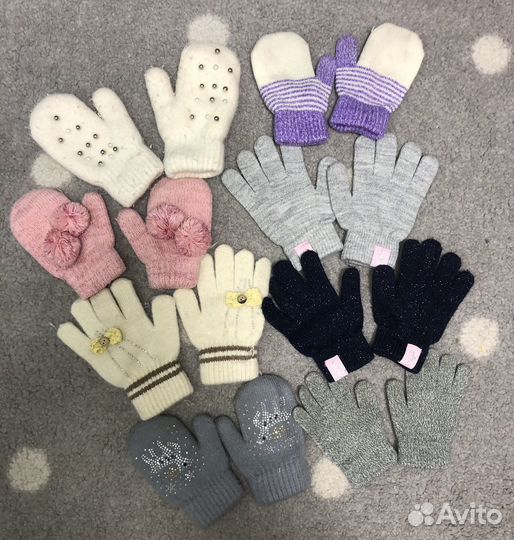 Перчатки, варежки на девочку