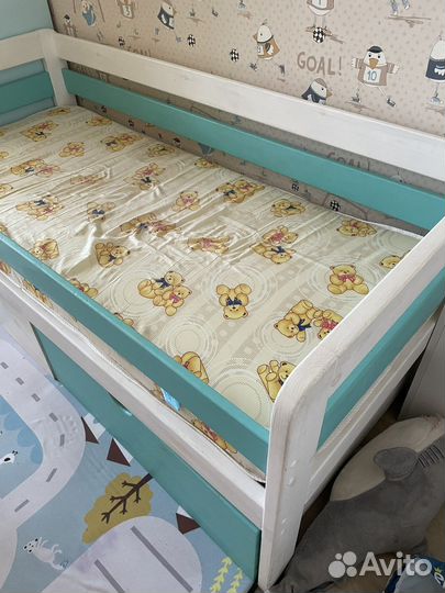 Детская кровать 160 на 80 с матрасом