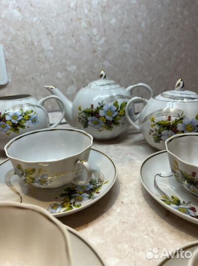 Сервиз чайный фарфоровый на 6 персон