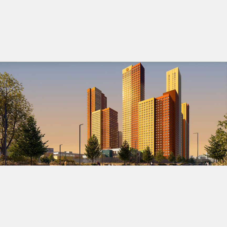 2-к. квартира, 53,5 м², 8/46 эт.