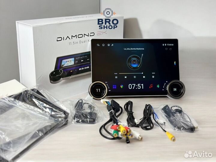 Магнитола 2din android 9 дюймов diamond 2K 4\64