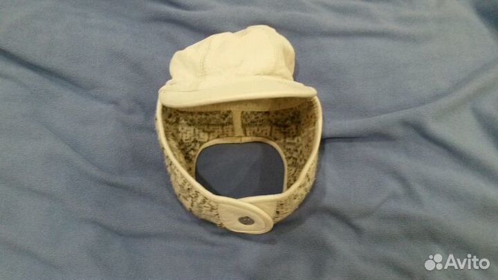 Кожанная зимняя бейсболка (ушанка, пилот)