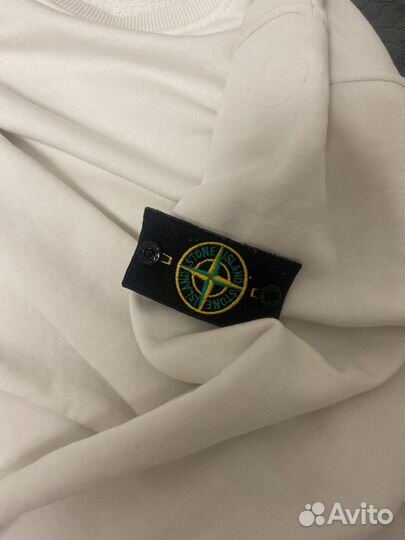 Stone island свитшот белый