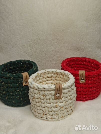 Наборы новогодних интерьерных корзинок