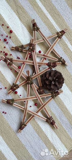 Новогодняя игрушка звезда