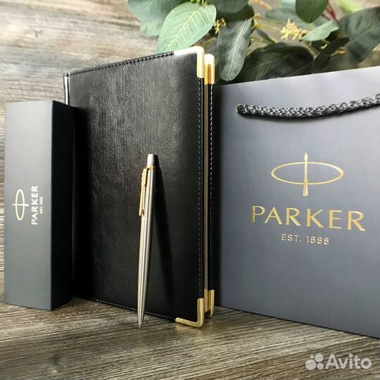 Набор parker ежедневник и ручка с гравировкой