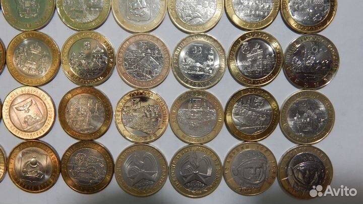 Набор монет биметалл(40шт)