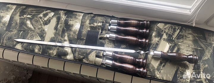 Набор шампуров в чехле. L-72см