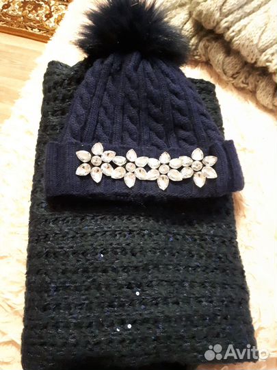 Зимняя шапка и снуд