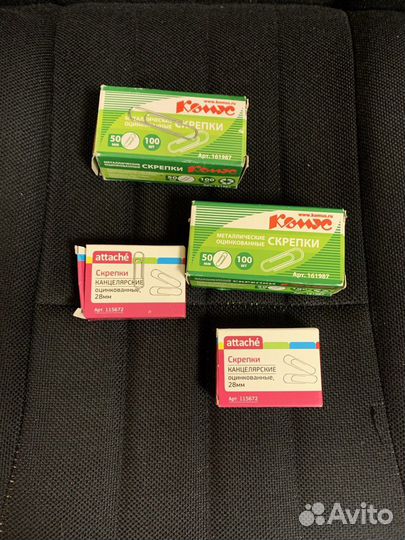 Зажимы для бумаг и скрепки
