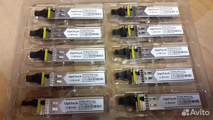 Модуль SFP WDM 1,25 Gb/s, ddmi, 3 км, 1310/1550 нм