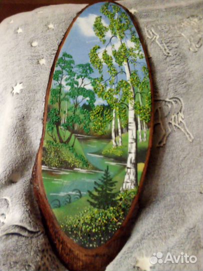 Картина на спиле дерева