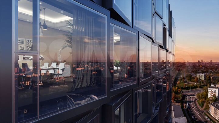 1-к. апартаменты, 69,5 м², 14/17 эт.