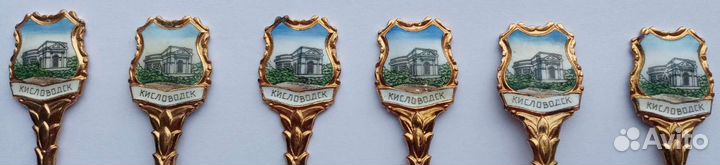 Ложки чайные эмаль. Кисловодск. СССР