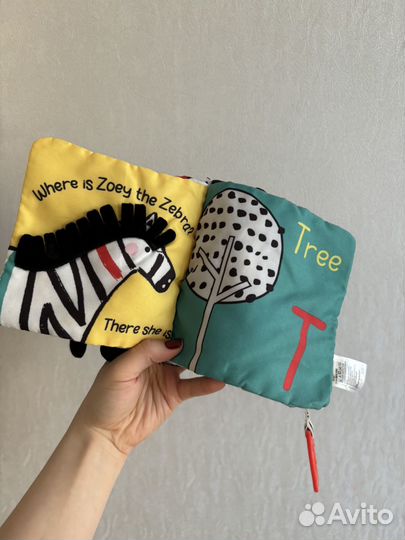 Мягкая книга для малыша motherbear / mothercare