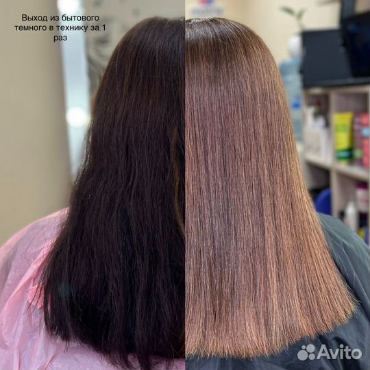 Airtouch, балаяж, мелирование, тонирование