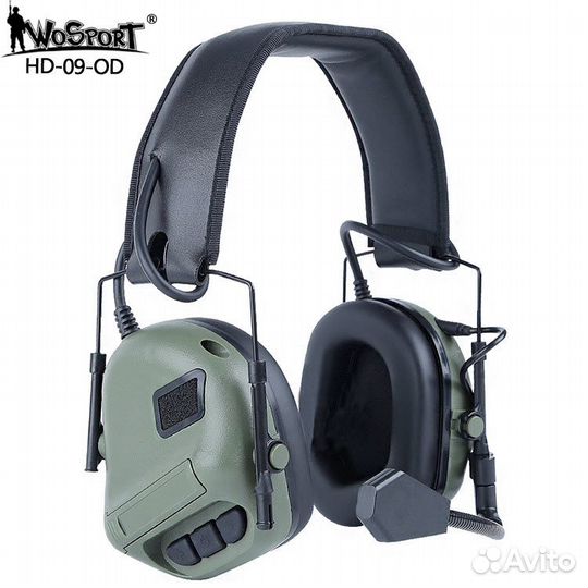 Наушники тактич. активные WoSport HD-09 для рации