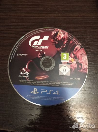 Диск для пс4 Gran Turismo sport