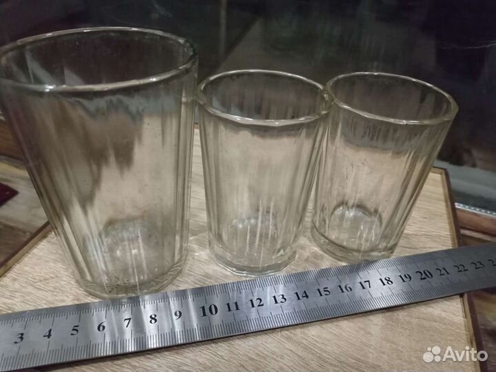Стаканы, рюмки СССР (граненые и нет)