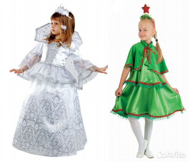 Снегурочка, ёлочка, снежная королева, снежинка