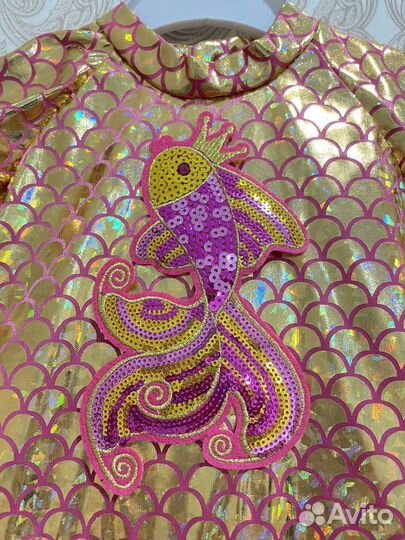 Костюм золотой рыбки 116