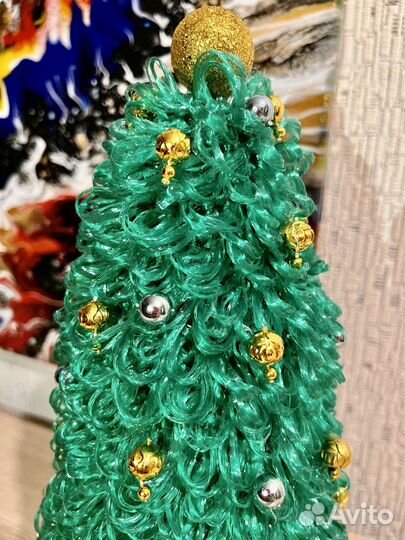 Елка, ручная работа, высота около 30см