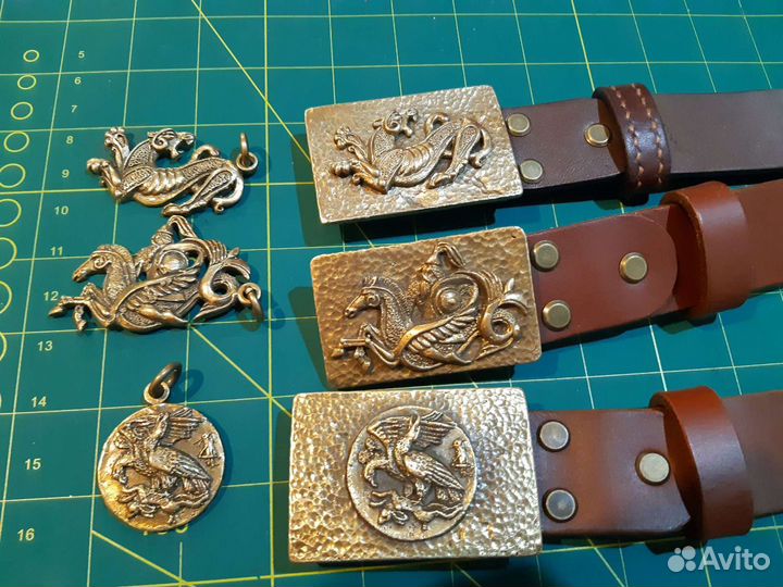 Ремни ручной работы из натуральной кожи