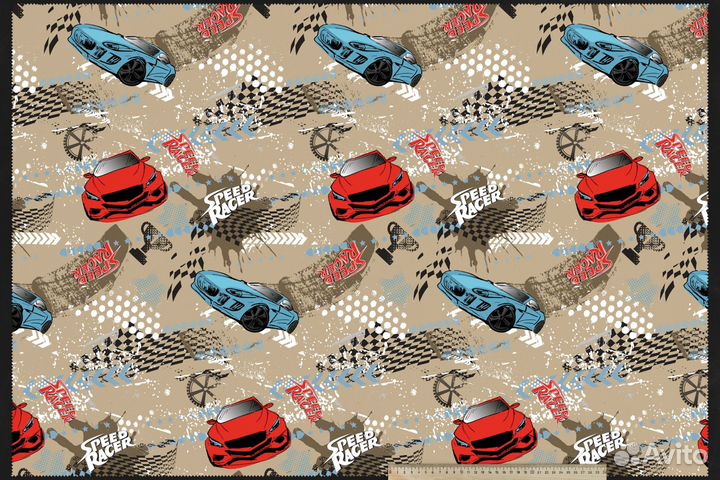 Ткань обивочная с детским принтом