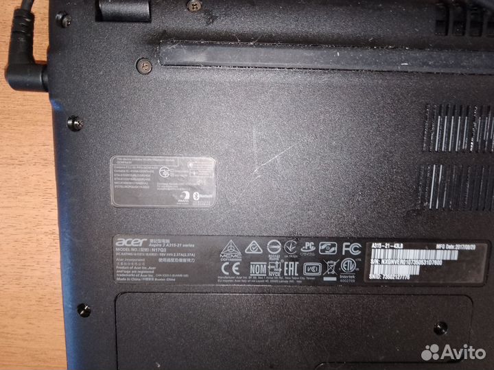 Ноутбук Acer Aspire 3 a315-21
