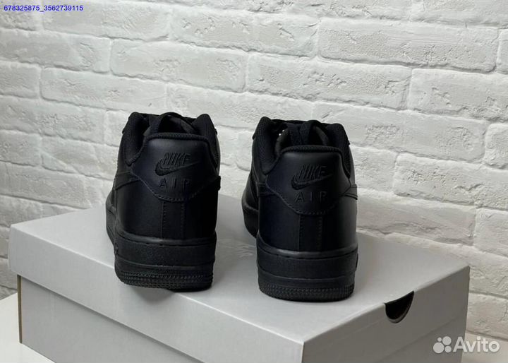 Nike Air Force 1'07 low black оригинал