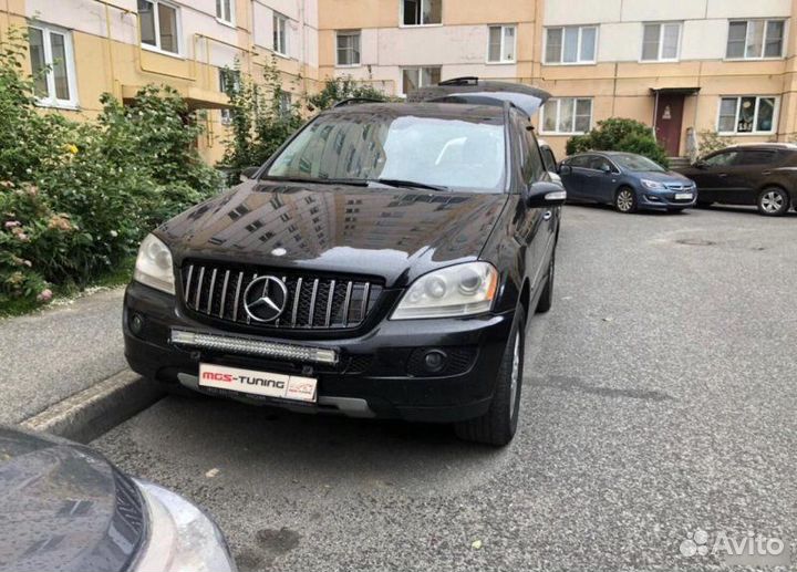 Решетка на Mercedes ML w164 GT Chrome 05-08гг