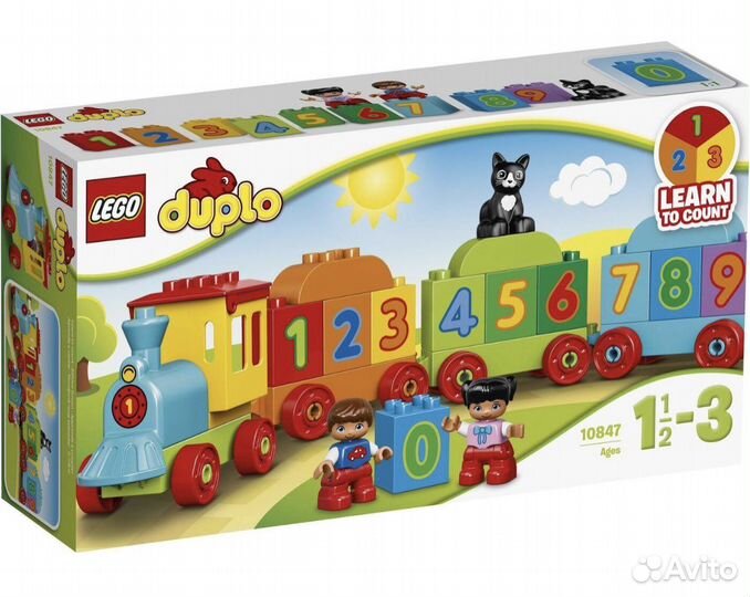 Конструктор lego duplo 10847 Поезд Считай и играй