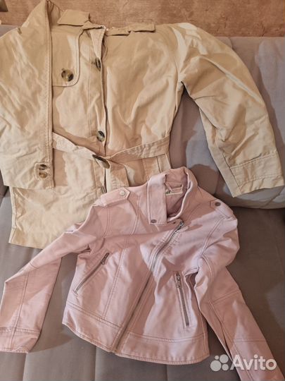 Плащ и куртка для девочки