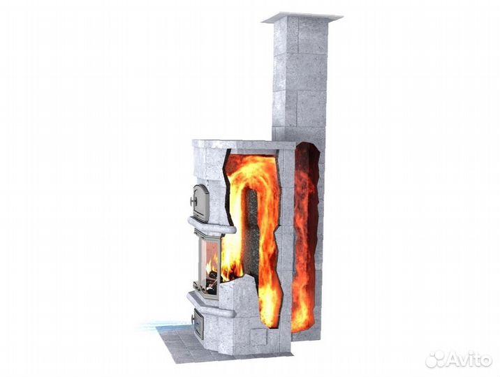 Камин талькомагнезит