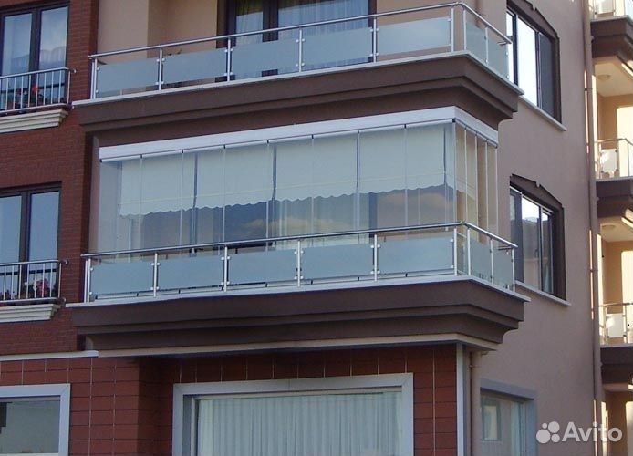 Безрамное остекление балконов