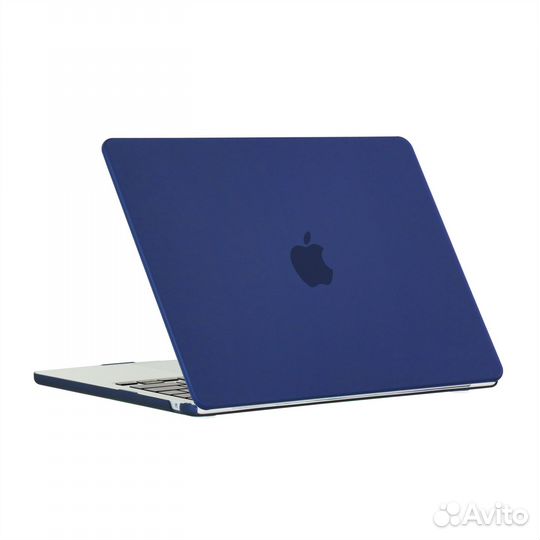 Чехол для MacBook Air 13 2018-2021 матовый тем-син