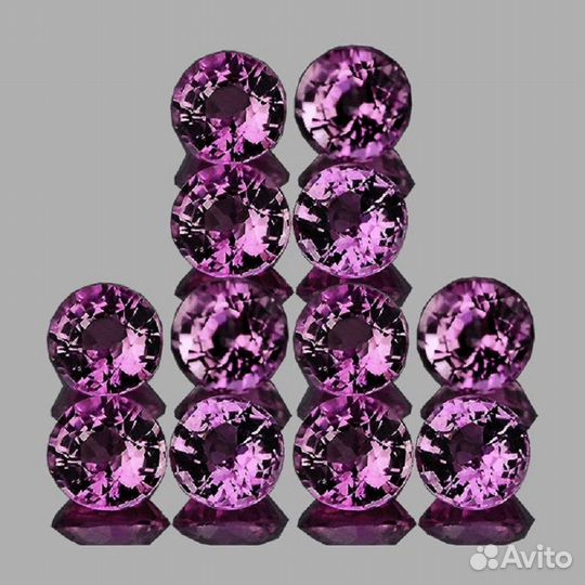 Шпинель натуральная 1,09Ct 12шт 2,50мм VVS Круг