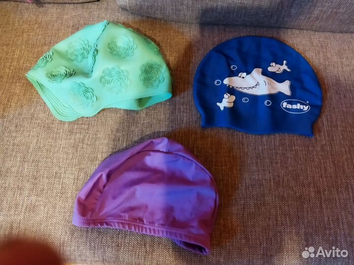 Детские очки, шапочки для бассейна