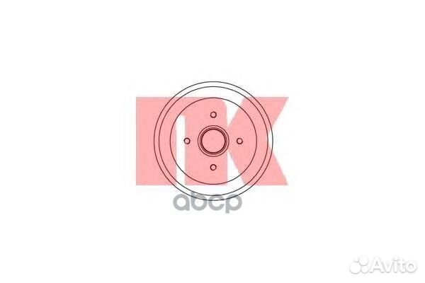 252534NK барабан тормозной 204.3х44.5 Ford Foc