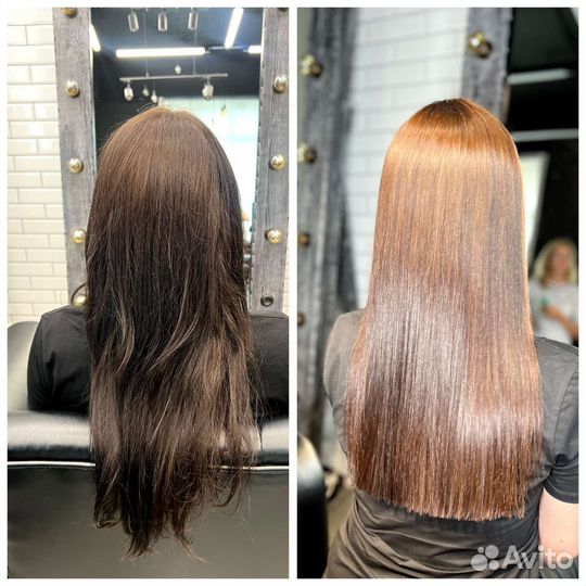 Кератиновое выпрямление ботокс волос нанопластика