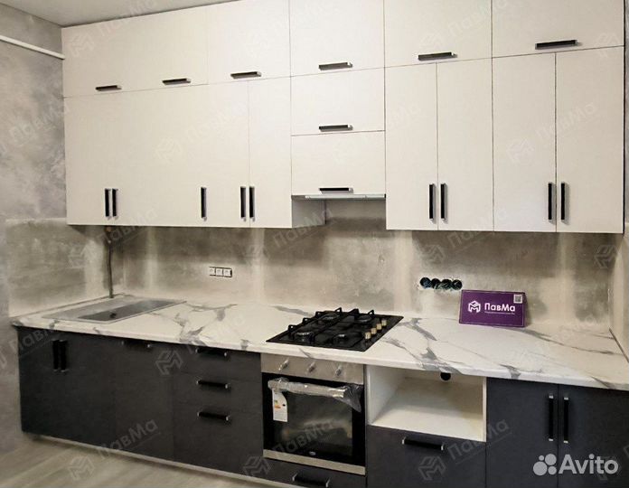 Кухня угловая 215х341 фартуком со сборкой