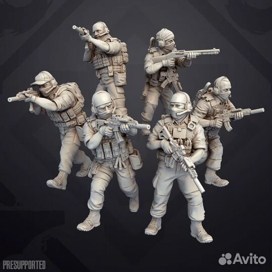 Набор миниатюр солдат