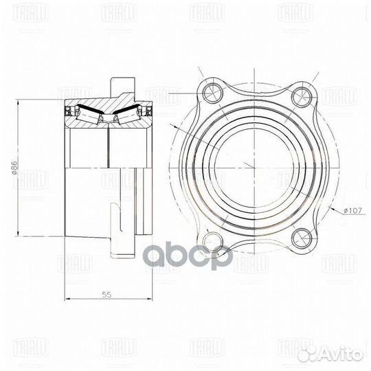 Подшипник ступ.infiniti FX35/FX45 03-08 зад. MR