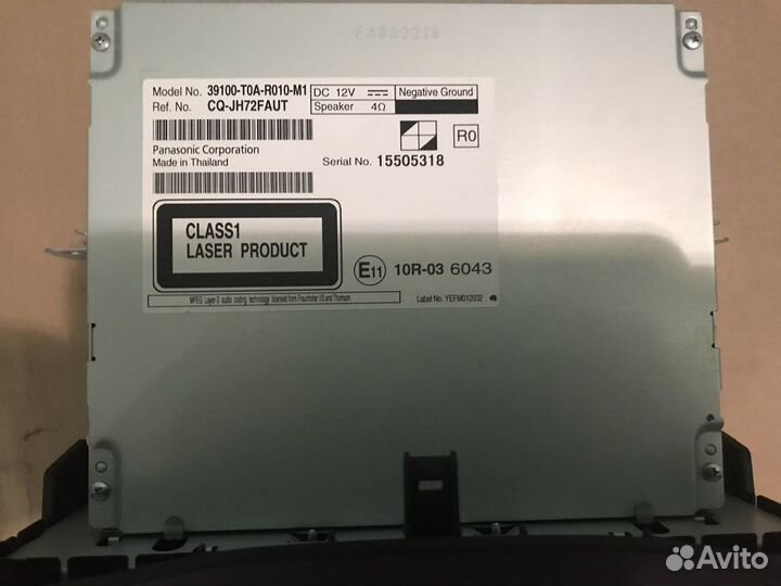 Штатное головное устройство Хонда CR-V