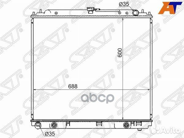 Радиатор Nissan Navara 04-15 / Pathfinder 04-14
